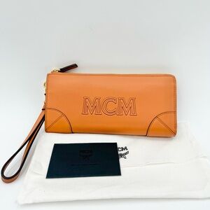 MCM Leather Zip Wallet